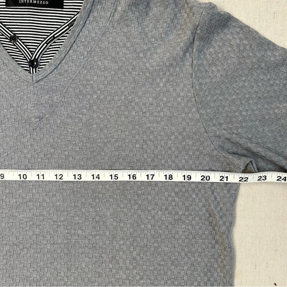 Intermezzo Long Sleeve Grey Shirt Size Large - Picture 8 of 10